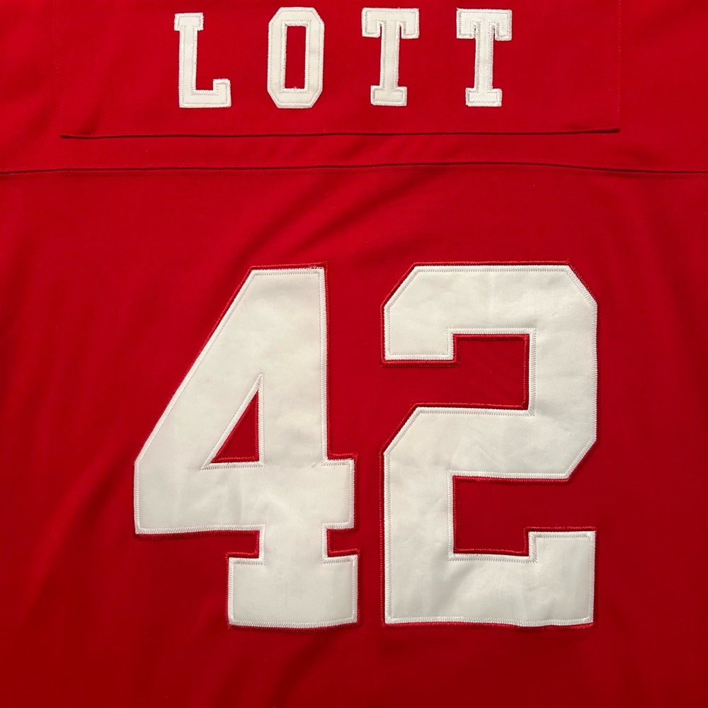 Mitchell & Ness Red and White Jersey